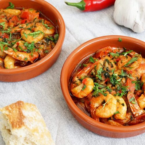 gambas pil pil prawns in spanish dishes