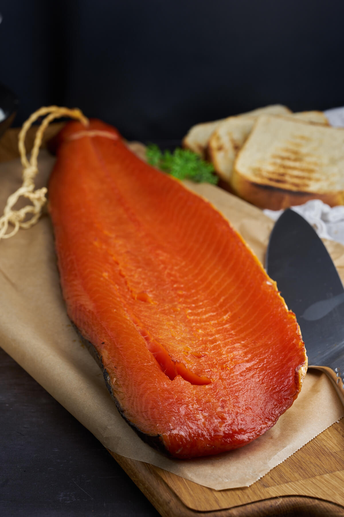 cold smoked side of salmon