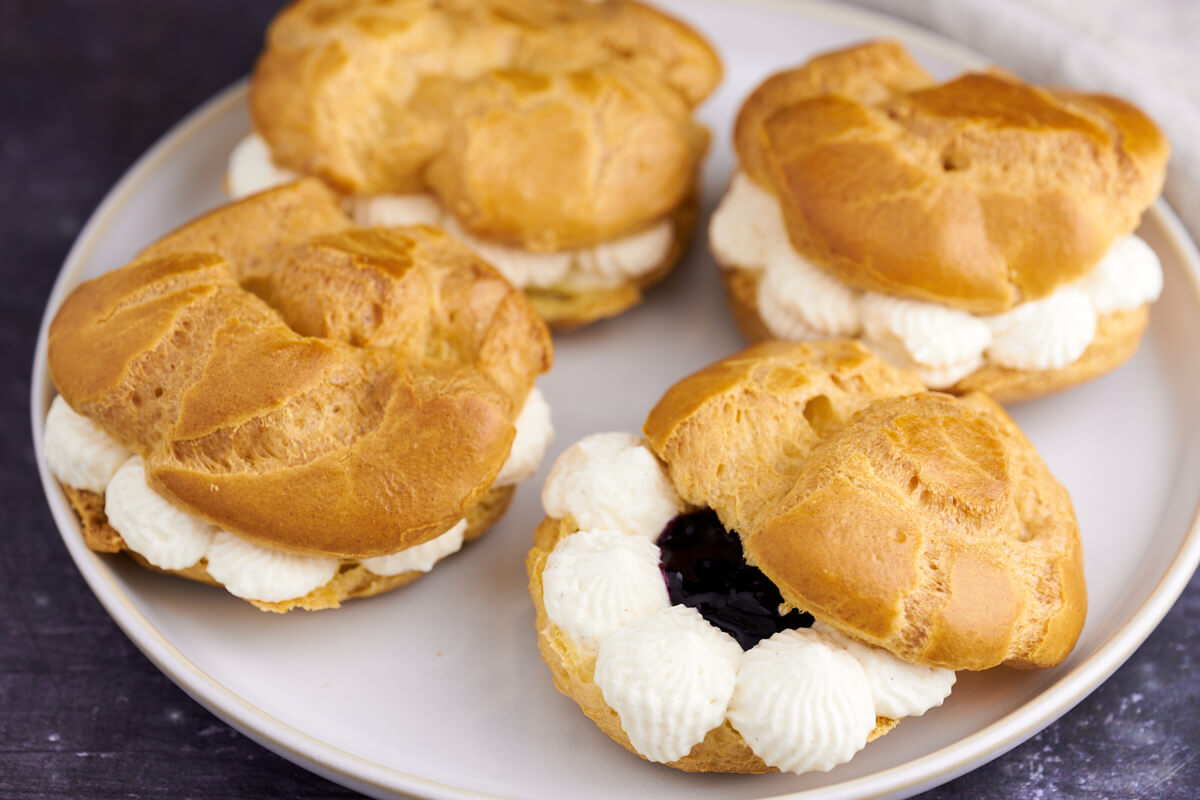 danish choux buns for fastelavn