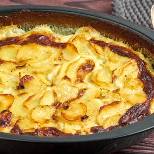 parmesan scalloped potatoes with cheese