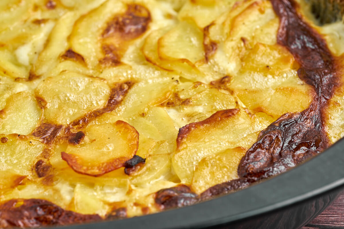 danish scalloped potatoes with parmesan