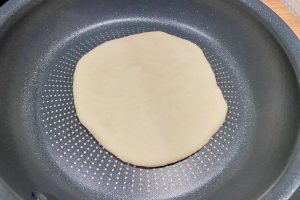 baking Greek pita bread