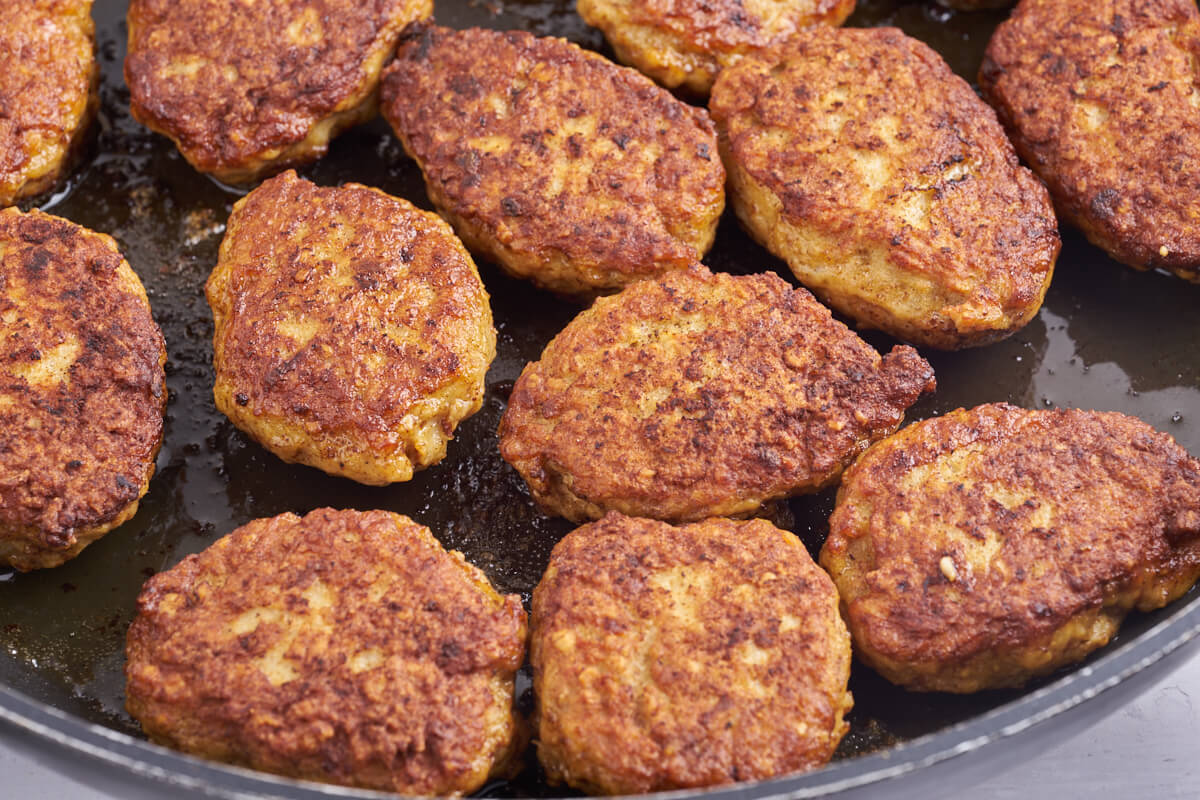 pan with danish chicken meatballs