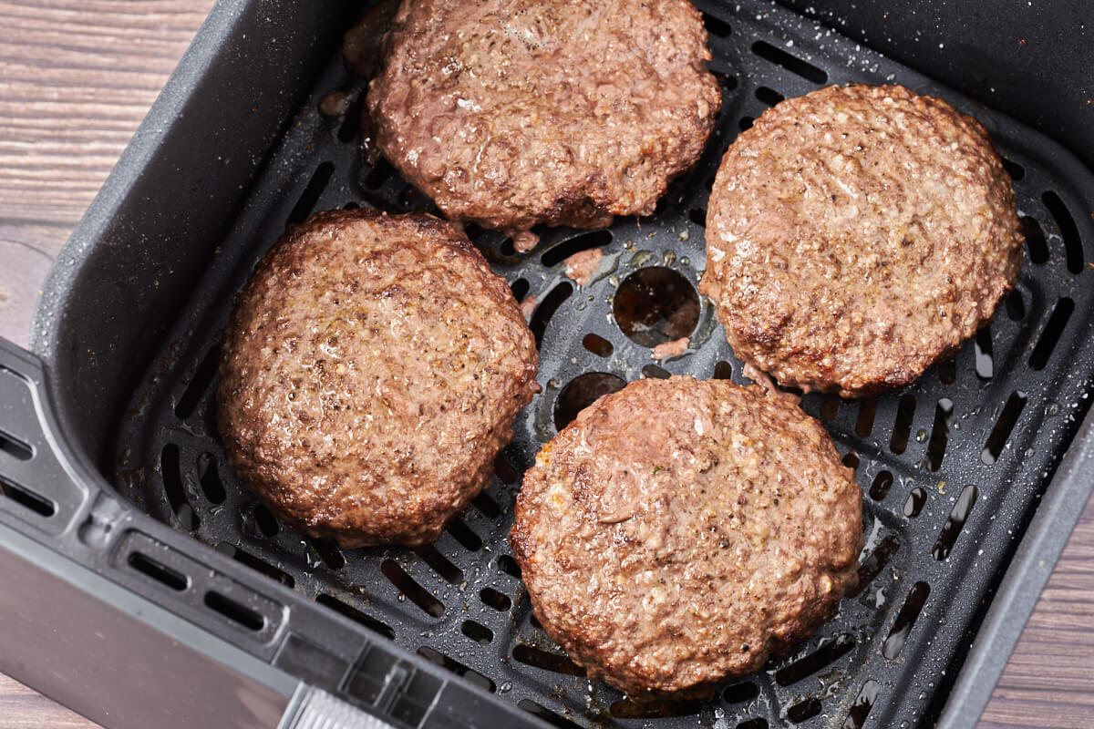 air fryer hamburgers or danish beef patties