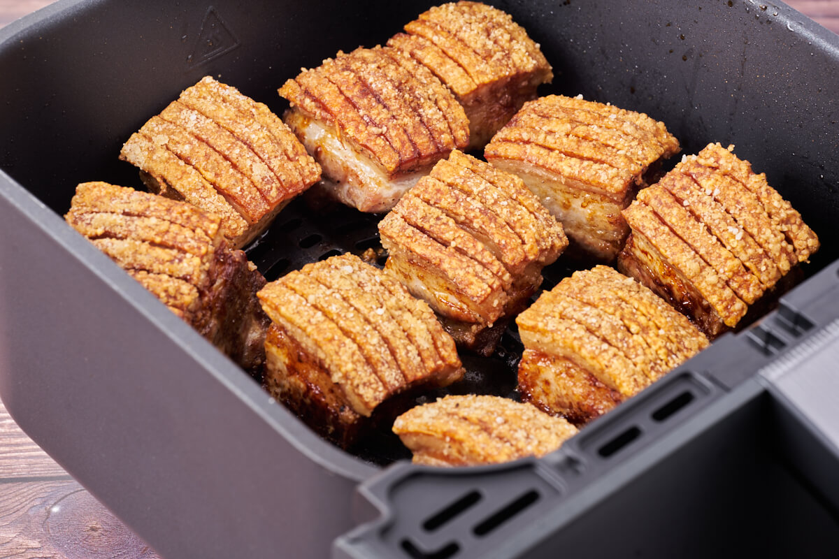 air fryer pork belly with crispy crackling