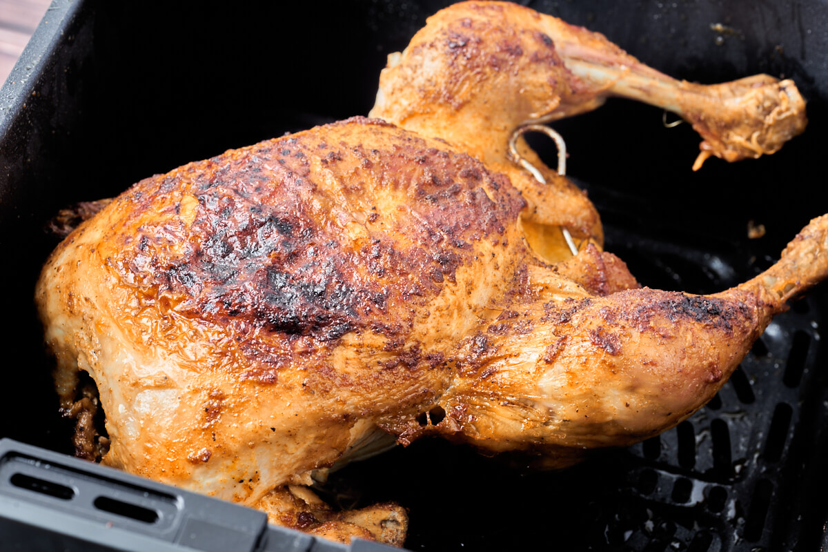 chicken roast in air fryer basket