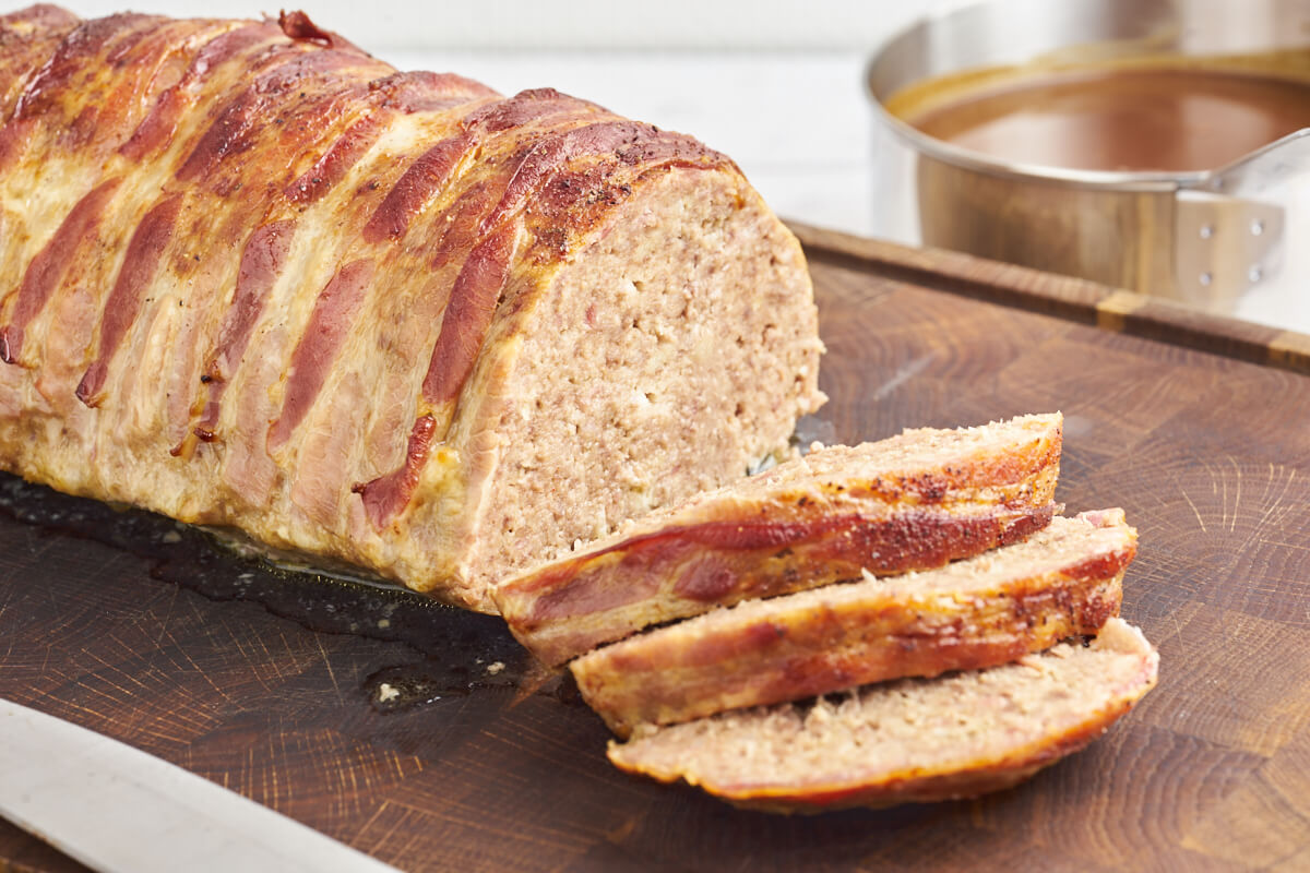 slices of danish meatloaf