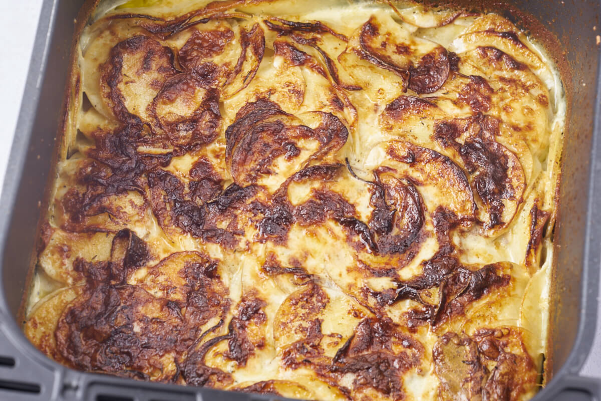 creamy scalloped potatoes in air fryer