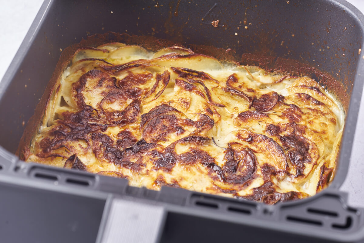 air fryer scalloped creamy potatoes