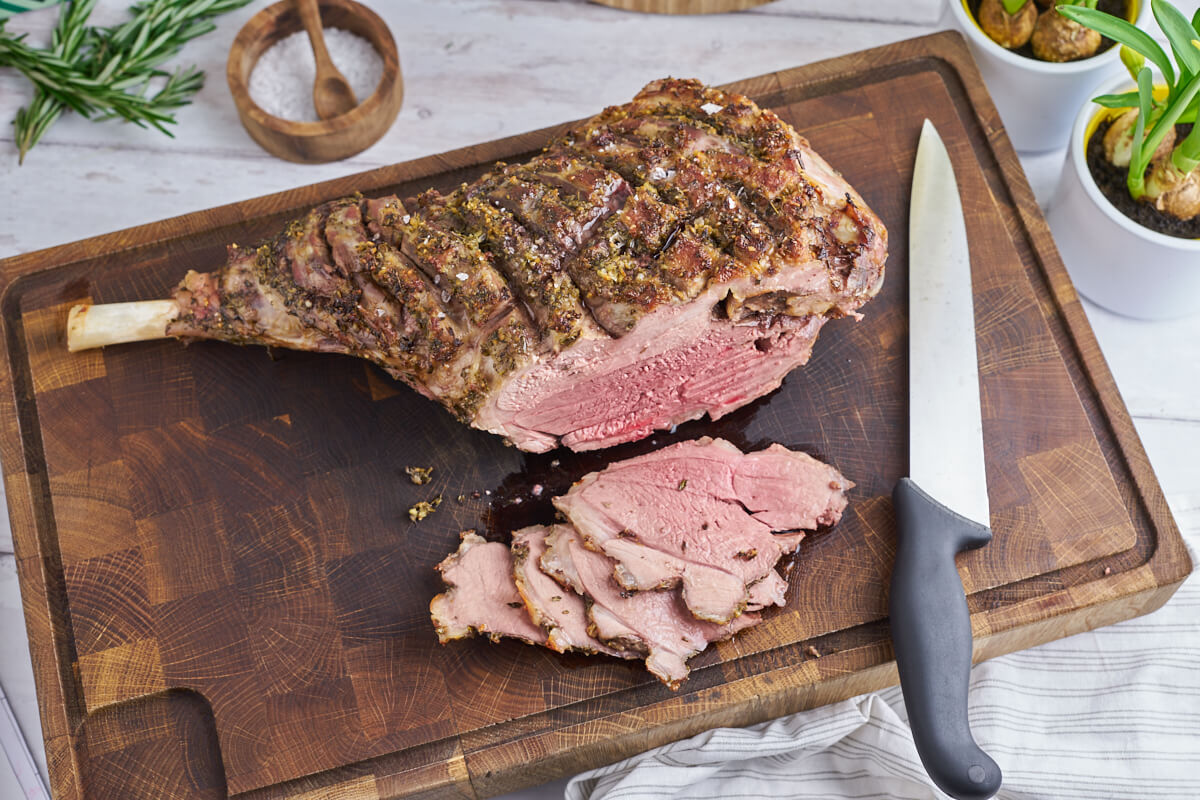 cut out leg of lamb