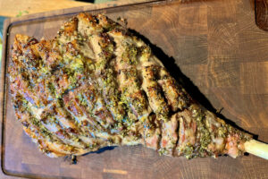 roasted leg of lamb