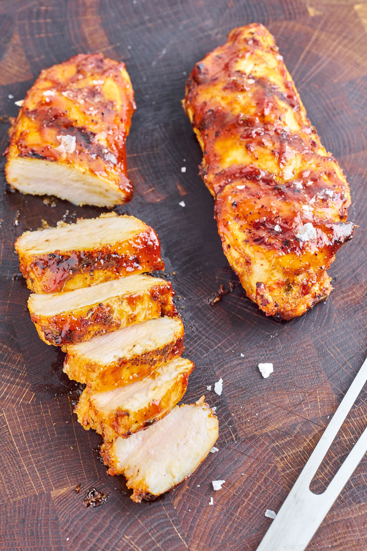 bbq chicken breast sliced