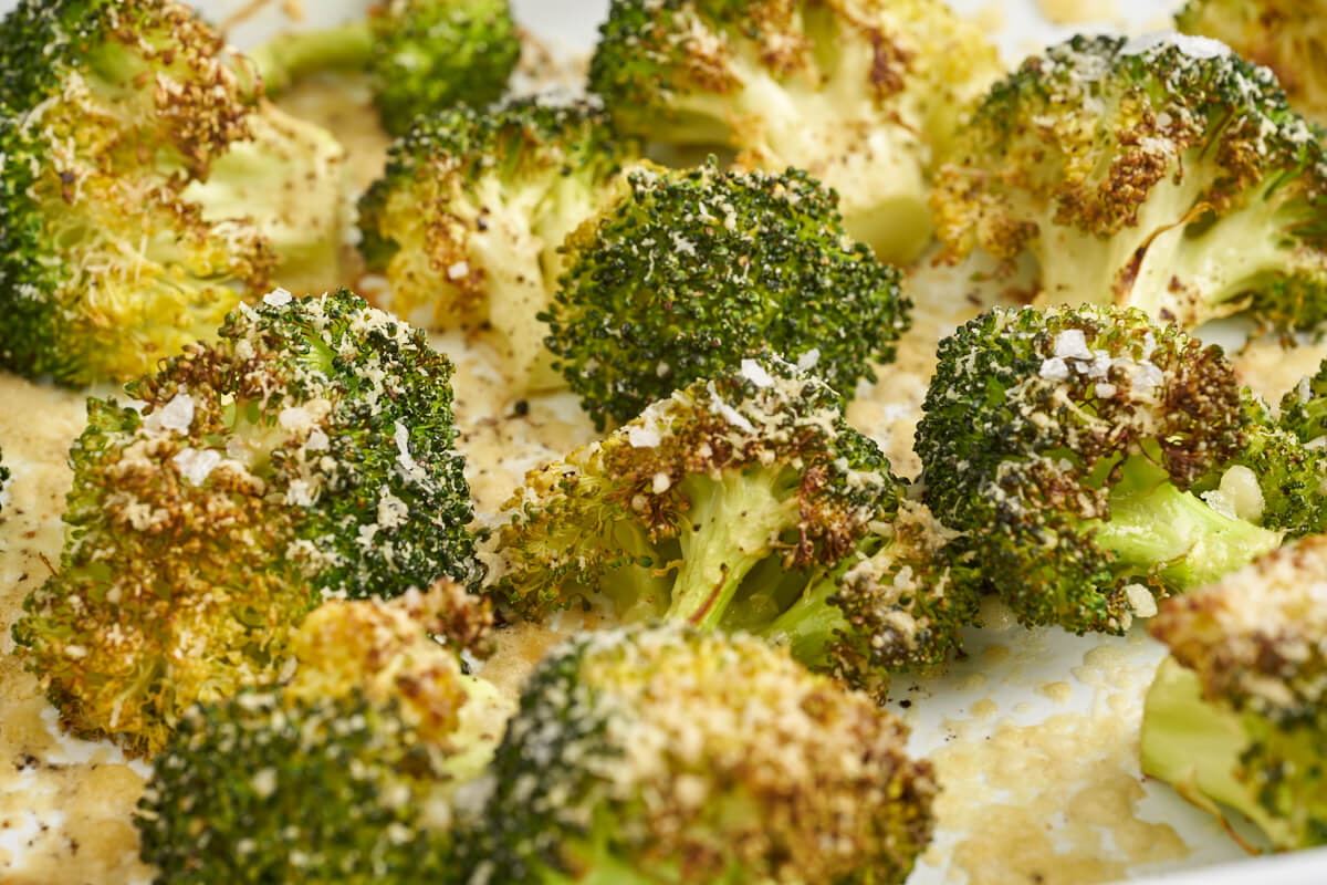 roasted broccoli with parmesan cheese