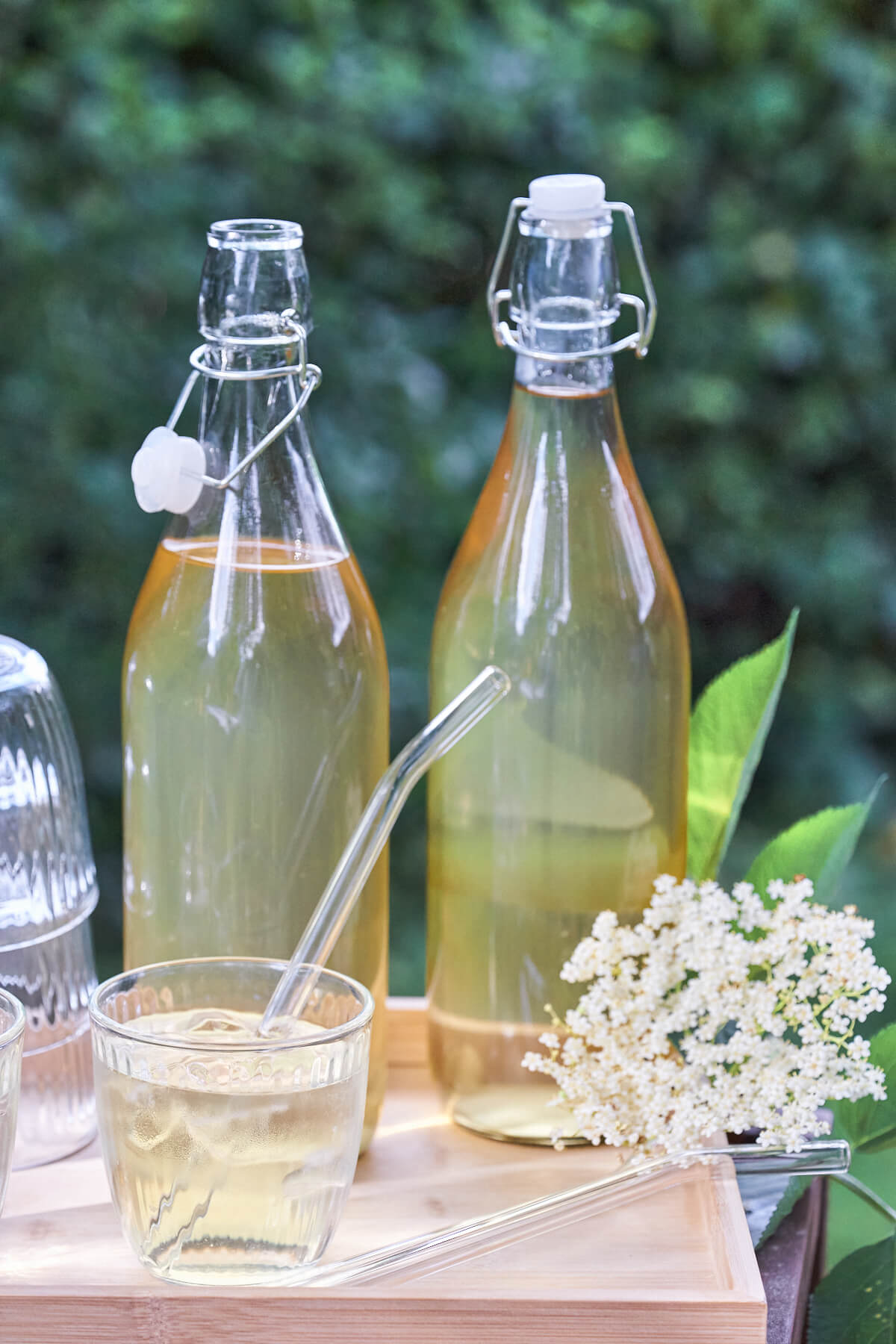 elderflower cornial with homemade syrup