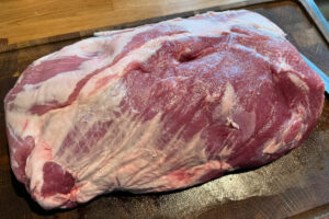 prepared pork neck fillet
