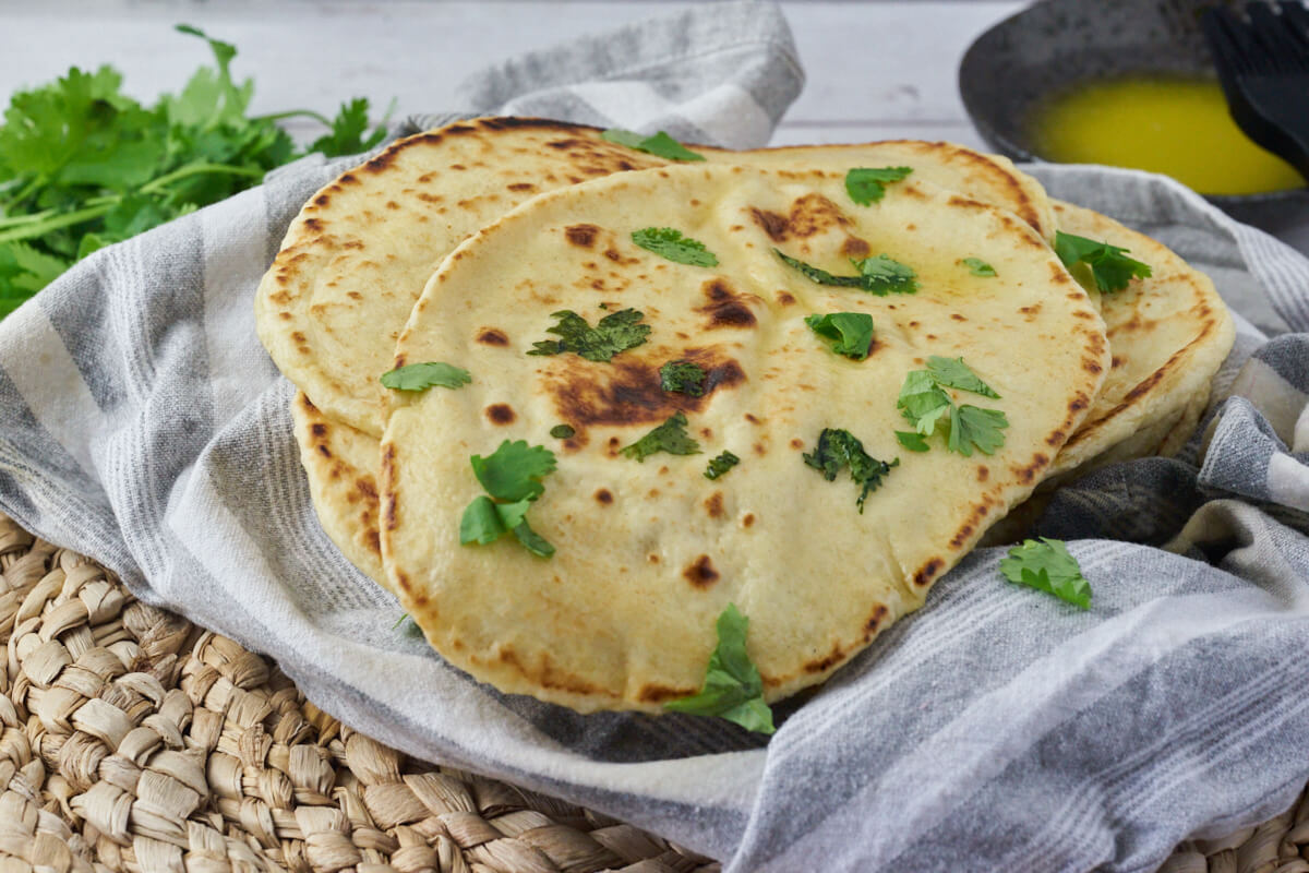 Indian griddle bread, naan