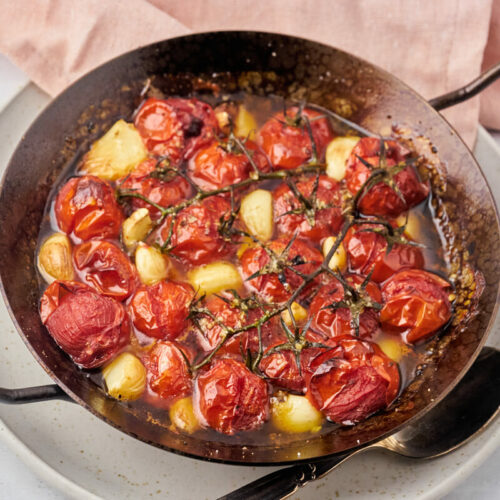 roasted cherry tomatoes with garlic