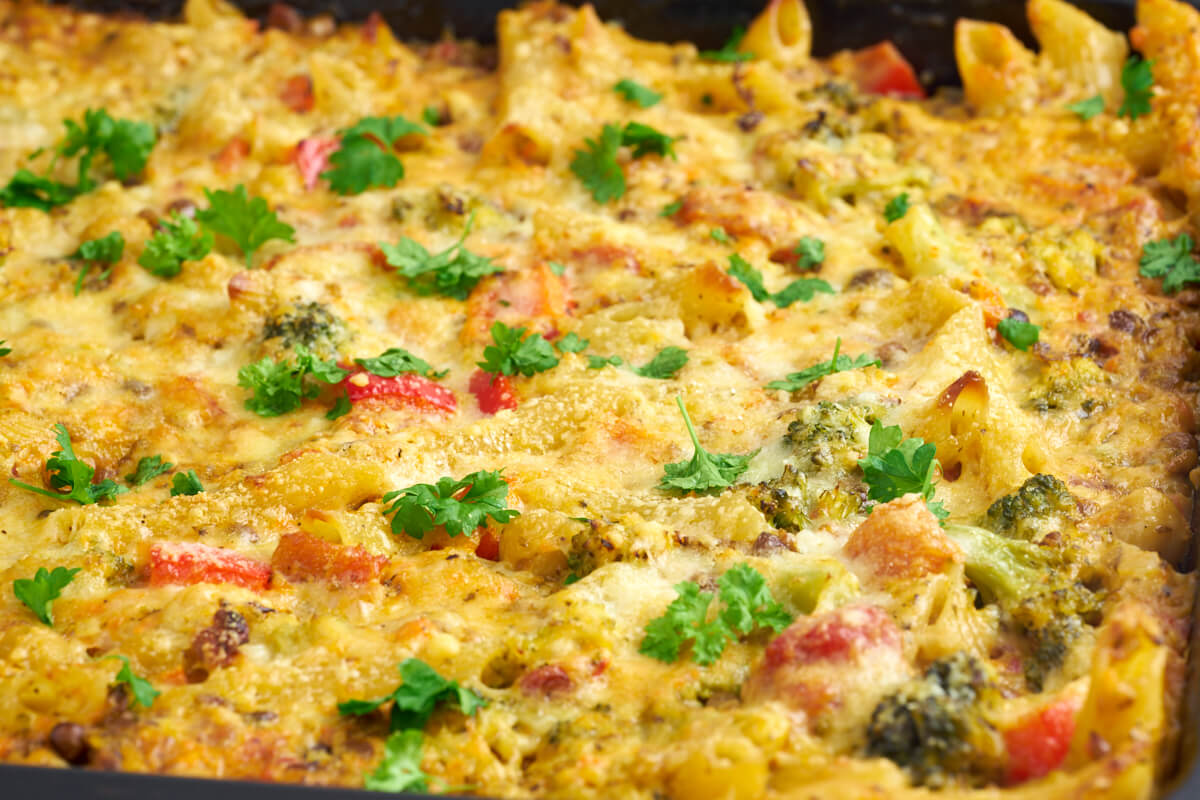 vegetarian baked pasta 